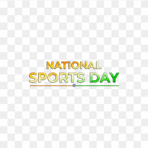 National sports day of india png text